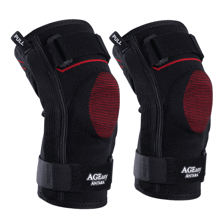 AGEasy Comfort Hinged Knee Brace for Knee Discomfort (Pair)