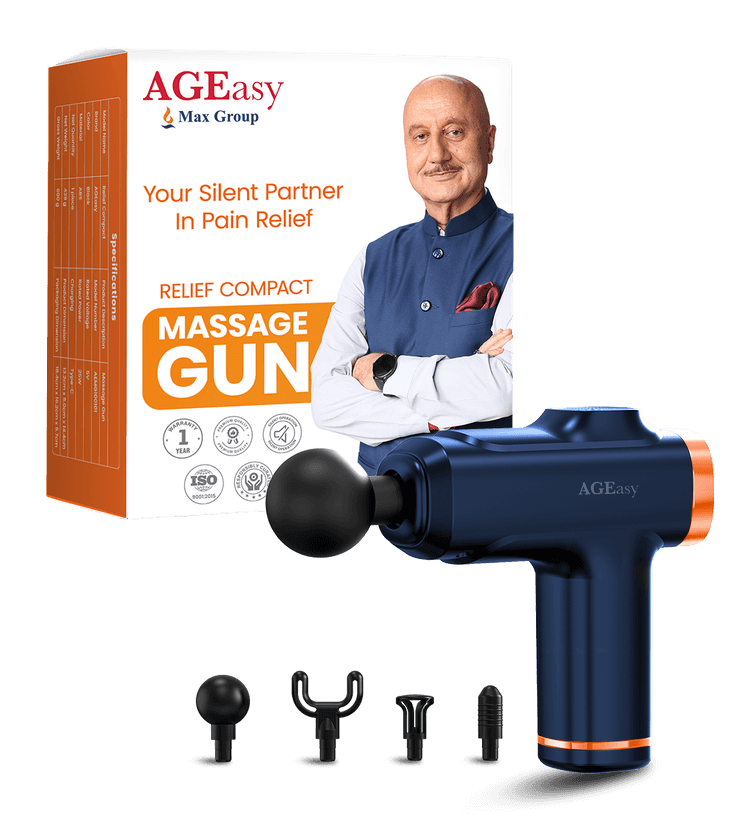 AGEasy Relief Compact Massage Gun (Blue)