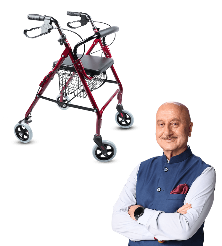 AGEasy Rollator with Seat for Seniors